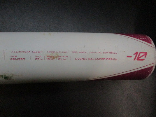 Used Easton FS50 25" -10 USSSA Fastpitch Softball Bat