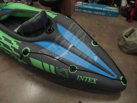 Used Intex Challenger K1 1 Person Inflatable Sport Kayak