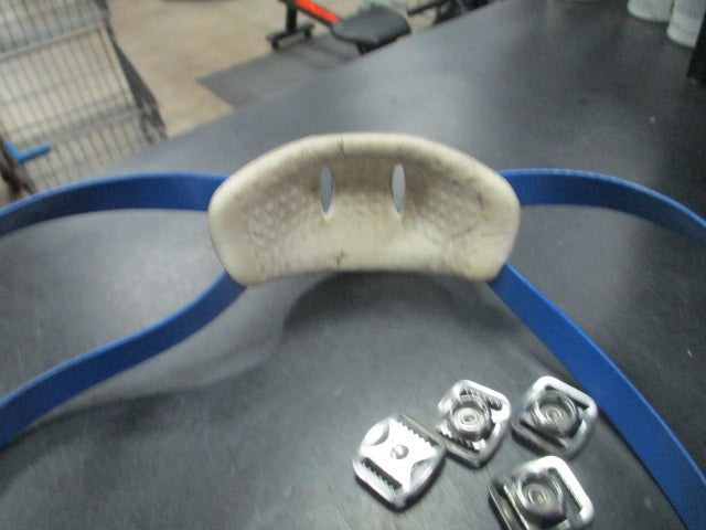 Load image into Gallery viewer, Used Riddell Blue Youth Football helmet Chin Strap
