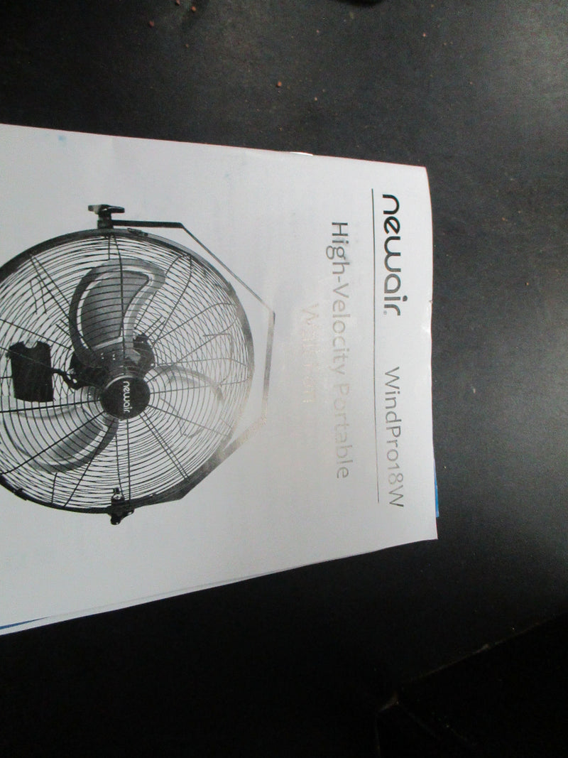 Load image into Gallery viewer, Newair 18&quot; Wall-Mounted Fan W/ Hardwear
