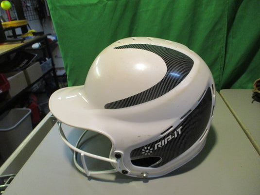 Used Rip-It Size 6 1/2 - 7 3/8 Batting Helmet W/ Face Mask