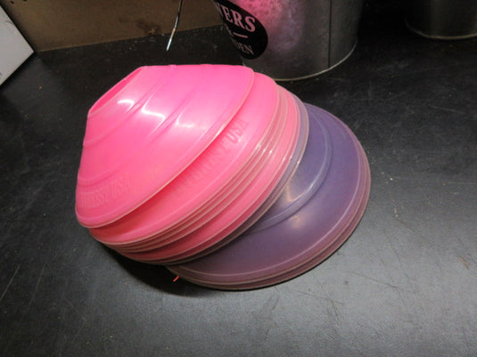 Used Everest USA Pink Training Cones - QTY 11