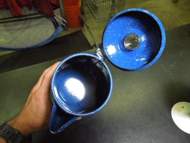 Load image into Gallery viewer, Used GSI Outdoors Enamelware 8 Cup Coffee Percolator
