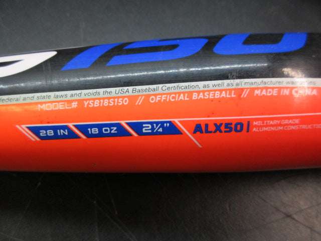 Load image into Gallery viewer, Used Easton S150 28" -10 USA Aluminium Baseball Bat
