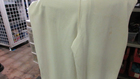 Used UnderArmour White  Open Bottom Baseball Pants  Size Youth XL