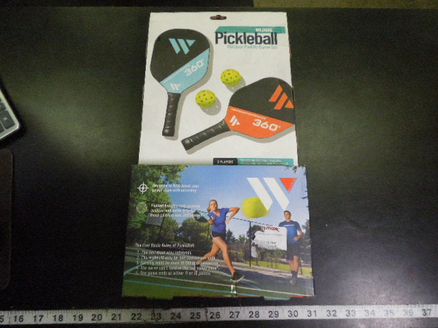 Load image into Gallery viewer, Like New Wildside Outdoor Pickleball Paddle and Ball Set
