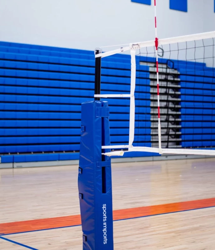 Load image into Gallery viewer, Complete Senoh DE11 Indoor Gym Volleyball Net, Poles and Pads System
