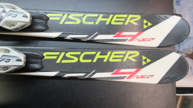 Load image into Gallery viewer, Used Fischer RC4 Race Jr. Skis ?+ FJ4 AC Jr. Rail Bindings - 110
