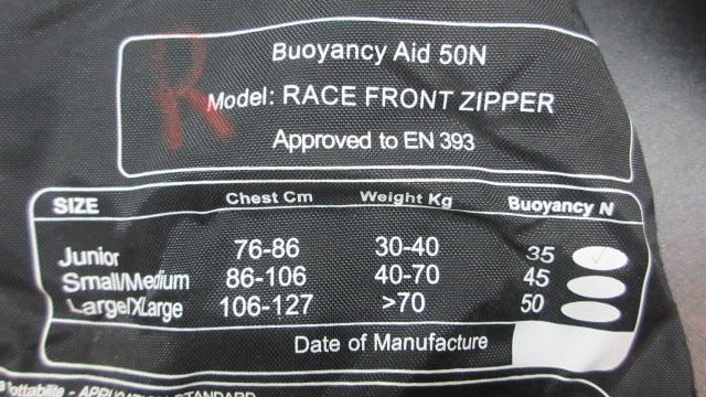 Load image into Gallery viewer, Used Buoyancy Aid 50N Race Lifejacket - Junior 60-80lbs
