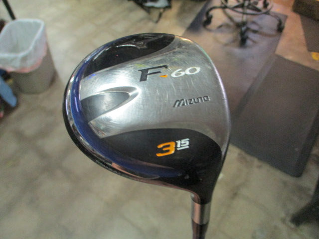 Load image into Gallery viewer, Used Mizuno F 60 RH 3 Fairway Wood 15 Deg Stiff Flex
