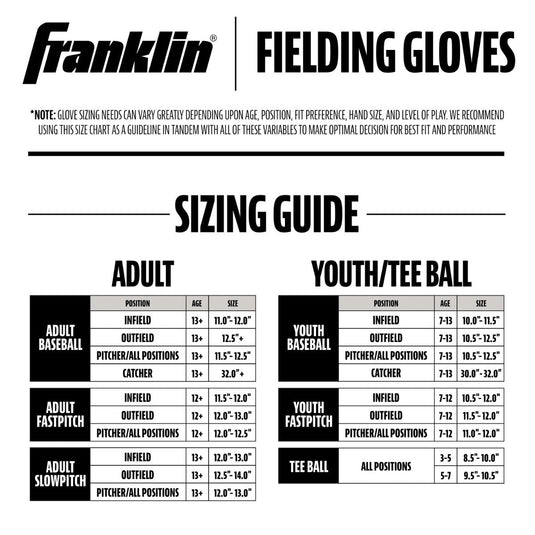 New Franklin Field Master 14" Fielding Glove - LHT