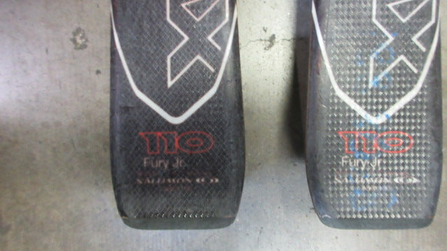 Load image into Gallery viewer, Used Salomon Fury JR 110cm Xwings V13 DB skis
