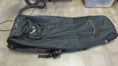Used Callaway Golf Bag Travel Bag w/ Wheels - wear on corners & cracked plastic