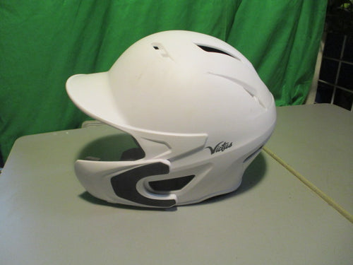 Used Victus White Jr Batting Helmet W/ jaw Guard 6 1/2- 7 1/2