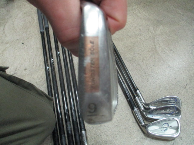 Load image into Gallery viewer, Used Pure Spin Diamond Face Tungsten Sole Iron Set 4-10,LW,SW - RH
