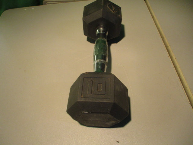 Load image into Gallery viewer, Used Rubber Coated 10 LB Dumbbell
