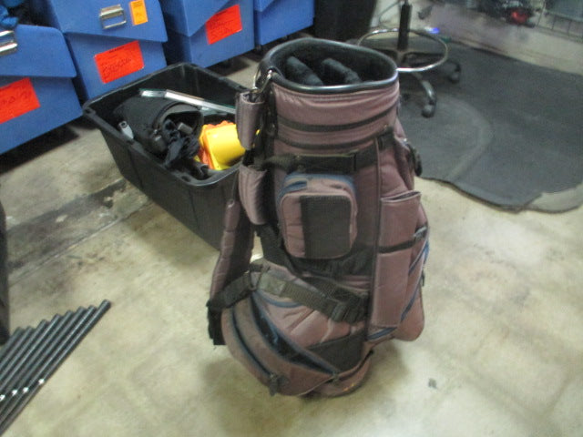 Load image into Gallery viewer, Used Pinseeker Purple Cart Golf Bag
