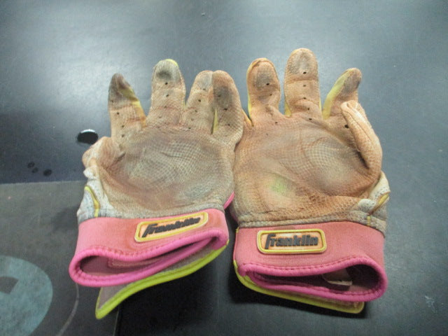 Load image into Gallery viewer, Used Franklin Youth Large Baseball Batting Gloves
