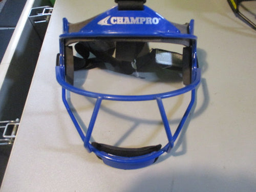 Used Champro Royal Blue Size Youth Fielders Mask