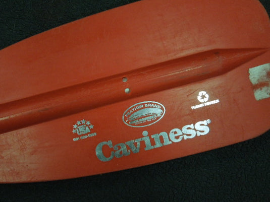 Used Caviness SP Series Synthetic Boat Paddle in Red 60