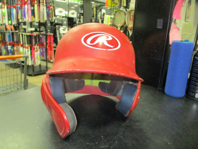 Load image into Gallery viewer, Used Rawlings Rev A Jr Batting Helmet With Cheek Guard in Red Size 6 3/8 -7 1/8
