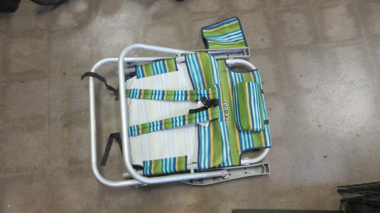 Used Tommy Bahama Paloma Stripe Deluxe Backpack Beach Chair