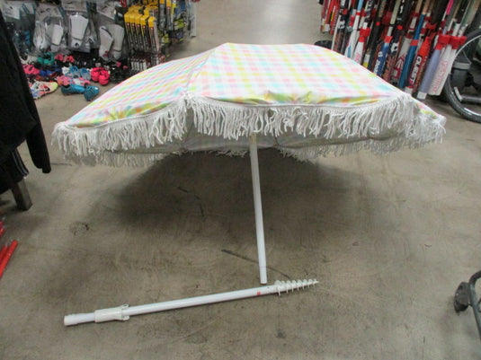 Used Stoney Clover 6Ft Sand Umbrella with ground Stake