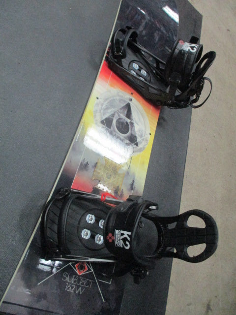 Used Salomon Subject 162CM Snowboard W/ K2 Bindings