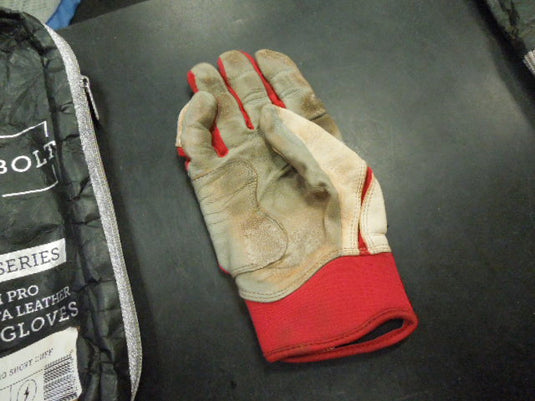 Used Bruce Bolt Chrome Series Short Cuff Batting Glove Right Hand Only