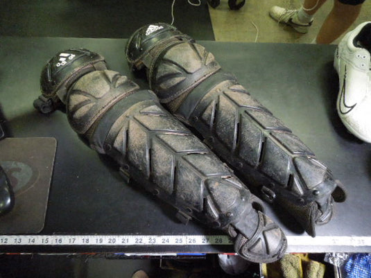 Used Adidas Buckle Strap Adult Catcher Shin Guards No Size Listed 22