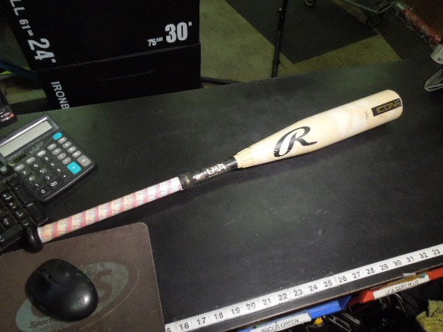 Load image into Gallery viewer, Used Rawlings Icon USA Baseball Bat 29in 19oz -10
