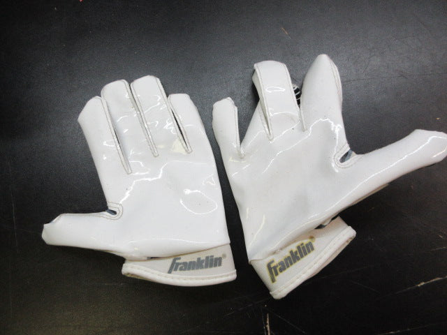 Load image into Gallery viewer, Used Franklin Raiders Football Gloves - Size Youth M/L
