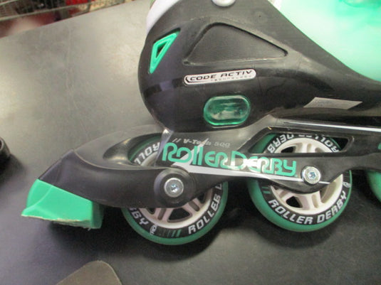 Used Roller Derby V500 Tech Adjustable Inline Skates Size 6-9