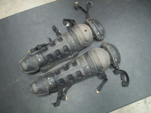 Used Black Catchers Shin Guards - Has Wear See Description
