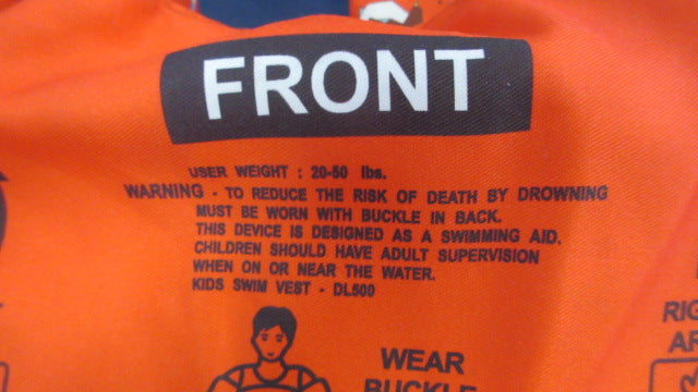 Load image into Gallery viewer, Used Blue Mars What? Dinosaur Arm Floaties Toddler Life Jacket
