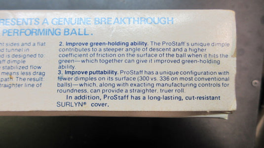 Vintage Wilson ProStaff 1 Dozen Golf Balls