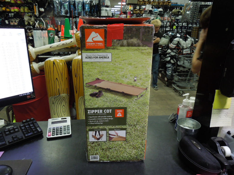 Load image into Gallery viewer, Used Ozark Trail Zipper Cot 300lb Weight Cap

