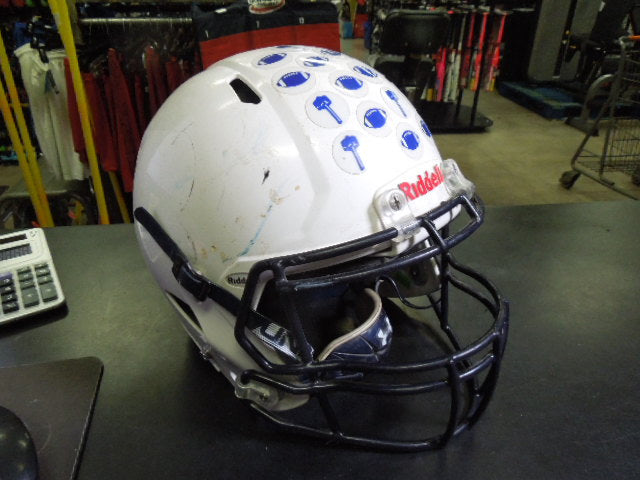 Load image into Gallery viewer, Used Riddel Victor-i Youth Football Helmet Size L/XL Last Cert 2021
