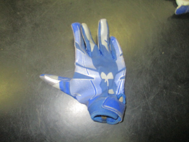 Load image into Gallery viewer, Used Under Armour Right Hand Only Reciver Glove in Blue Youth Medium
