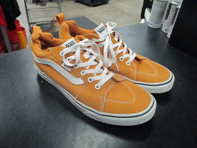 Load image into Gallery viewer, Used Vans Filmore Mid in Canvas Gold Size 11.5
