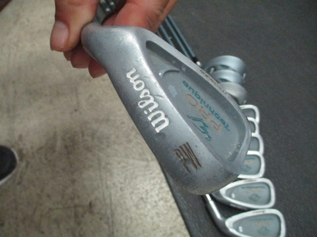 Load image into Gallery viewer, Used Wilson Pro Technique Iron Set 3-9, PW, Driver, 5 Wood, 3 Wood - RH
