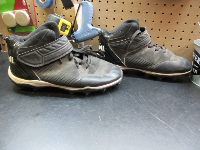 Load image into Gallery viewer, Used Riddell Heater Mid Rm Football Cleats With Strap - Size 10
