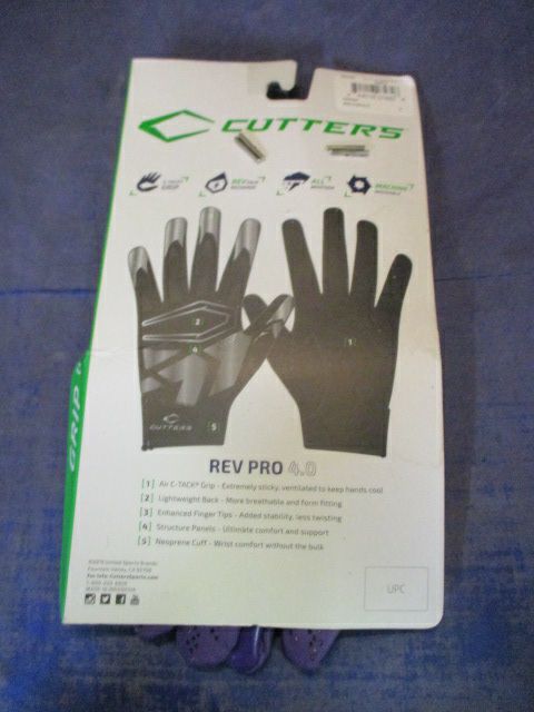 Load image into Gallery viewer, Cutters Rev Pro 4.0 Extreme Grip Receiver Gloves Adult Size Large - Like New
