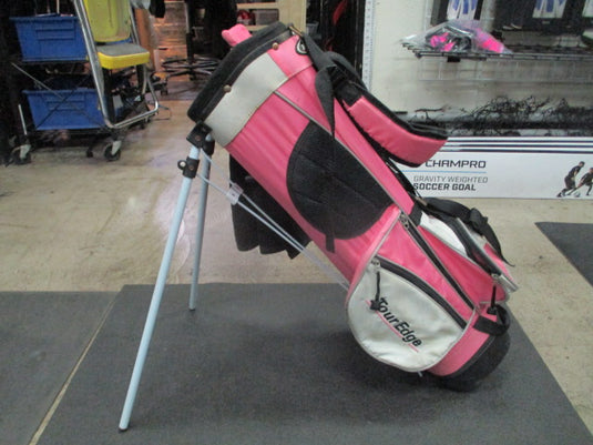 Used Tour Edge Jr. Golf Bag in Pink Heavy Use