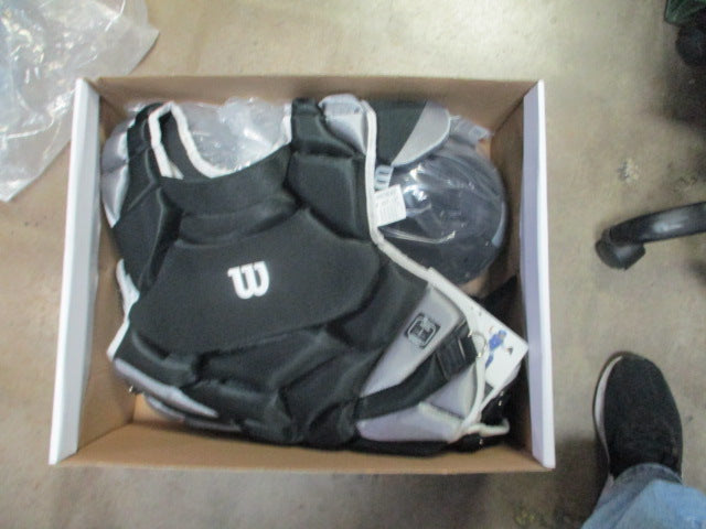 Load image into Gallery viewer, Wilson C1K Catcher's Gear Kit - Adult Catcher's Gear Set Black
