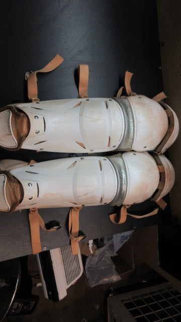 Load image into Gallery viewer, Used Easton X Jen Schro Catchers Shin Guards - Medium
