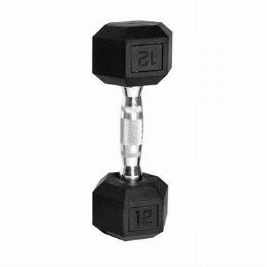 New Apollo 20 lb Rubber Hex Dumbbell