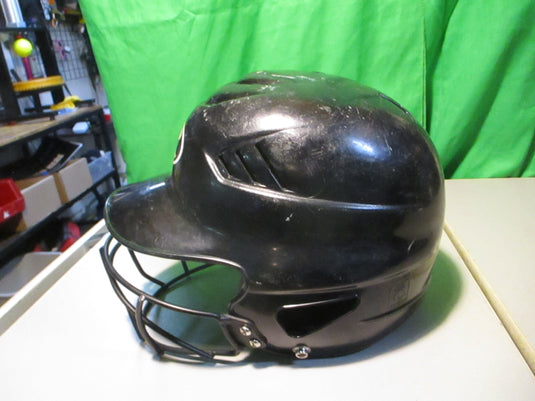 Used Rawlings Size 6 1/2 - 7  1/2 Batting Helmet W/ Facemask