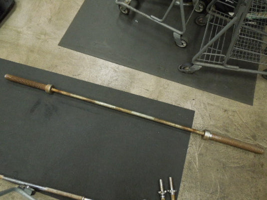 Used Olympic Straight Bar Heavy Use Rust