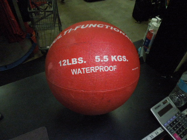Load image into Gallery viewer, Used Everlast Gyro Balanced Multi-Function Waterproof 12 lb Red Exercise Ball
